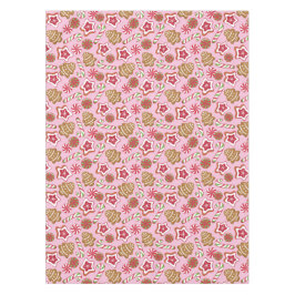 Kersttraktaties - roze tafelkleed