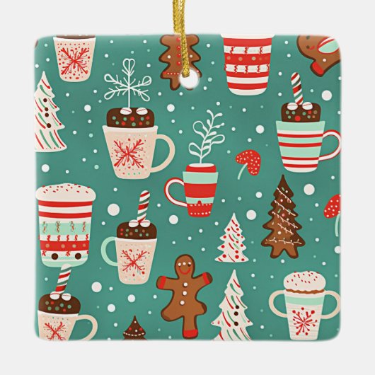 Kersttraktaties voor kinderen keramisch ornament (Voorkant)