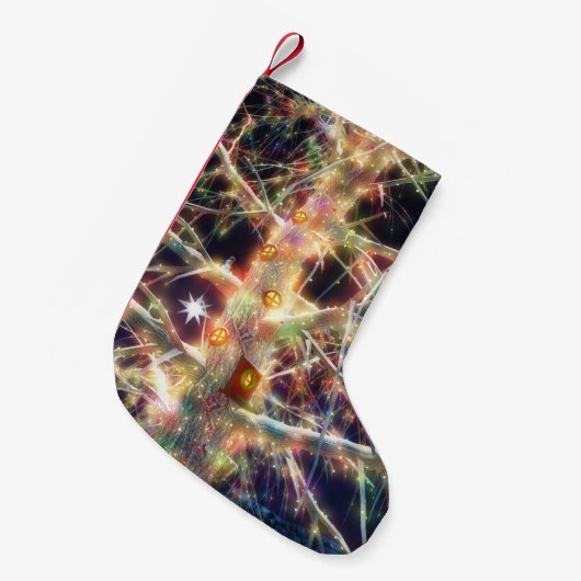 KerstTreehouse Stocking Kleine Kerstsok (Voorkant (Hangend))