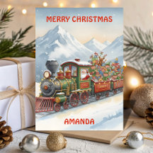 Kersttrein Avontuur Kinderkaart van Sinterklaas