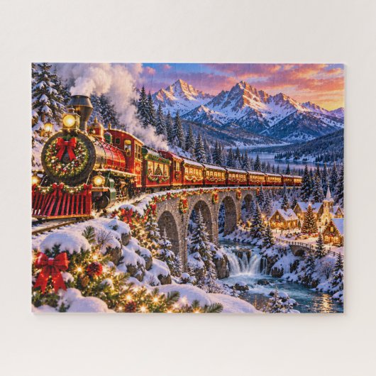 Kersttrein Avontuur Legpuzzel (Horizontaal)