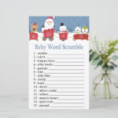 kersttrein Baby-woordscrammelspel (Staand voorkant)