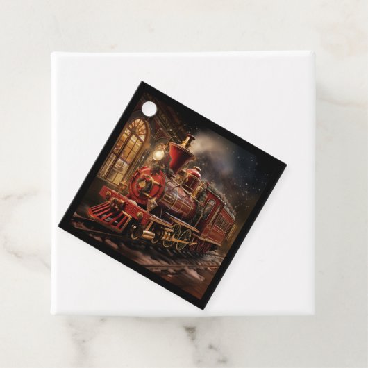 Kersttrein Bedankjes Labels (In situ)