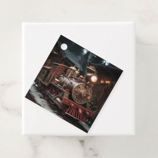 Kersttrein Bedankjes Labels (In situ)