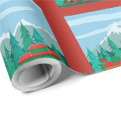 Kersttrein Cadeaupapier (Rol Hoek)