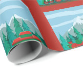 Kersttrein Cadeaupapier (Rol Hoek)
