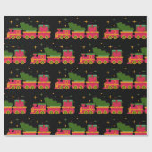 Kersttrein Cadeaupapier (Vlak)