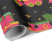 Kersttrein Cadeaupapier (Rol Hoek)