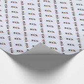 Kersttrein Cadeaupapier (Hoek)