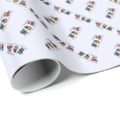 Kersttrein Cadeaupapier (Rol Hoek)