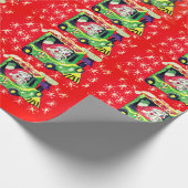 Kersttrein Cadeaupapier (Hoek)