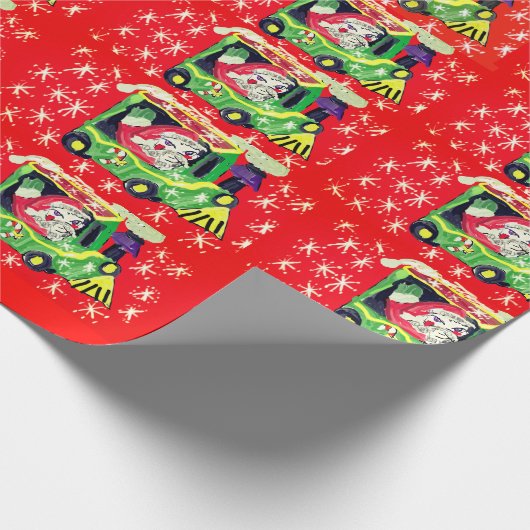 Kersttrein Cadeaupapier (Hoek)