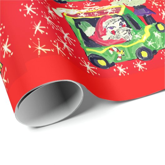 Kersttrein Cadeaupapier (Rol Hoek)