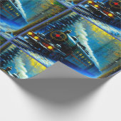 Kersttrein Cadeaupapier (Hoek)