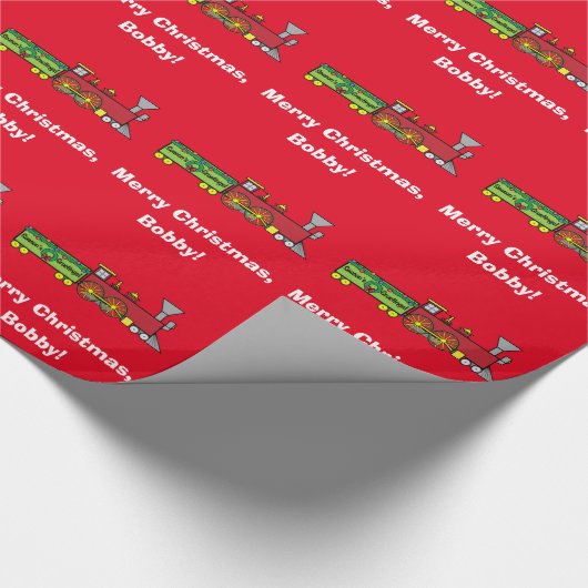 Kersttrein Cadeaupapier (Hoek)