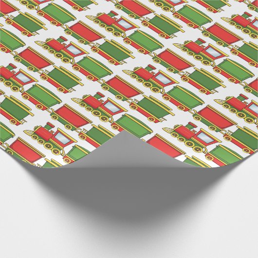 Kersttrein Cadeaupapier (Hoek)