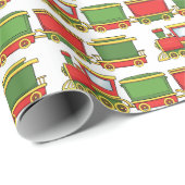 Kersttrein Cadeaupapier (Rol Hoek)