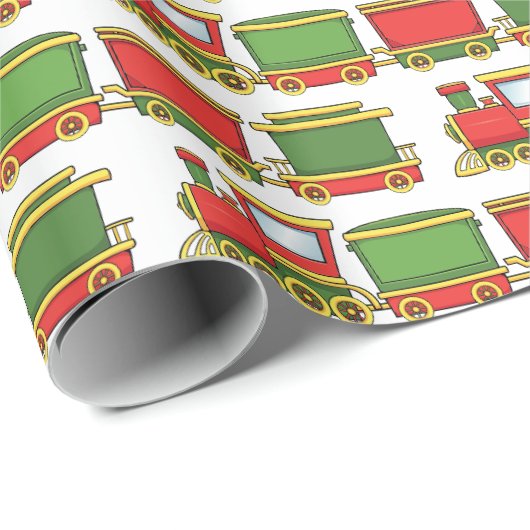 Kersttrein Cadeaupapier (Rol Hoek)