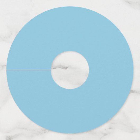 Kersttrein en kleine hond wijnglaslabel (Achterkant)