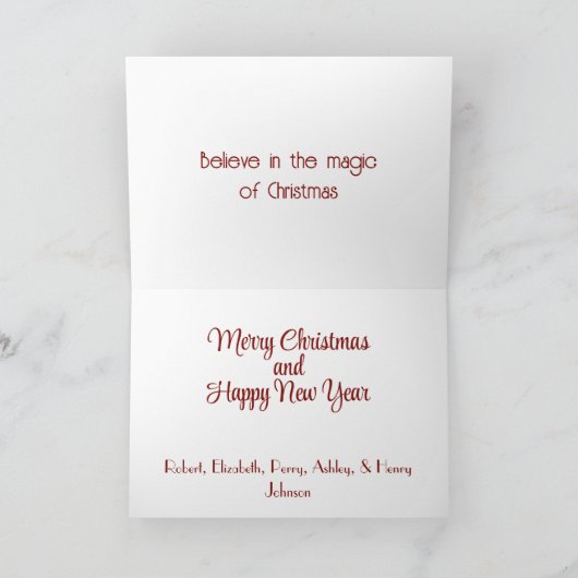 Kersttrein Feestdagen Kaart (Binnen)