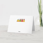 Kersttrein Feestdagen Kaart (Achterkant)