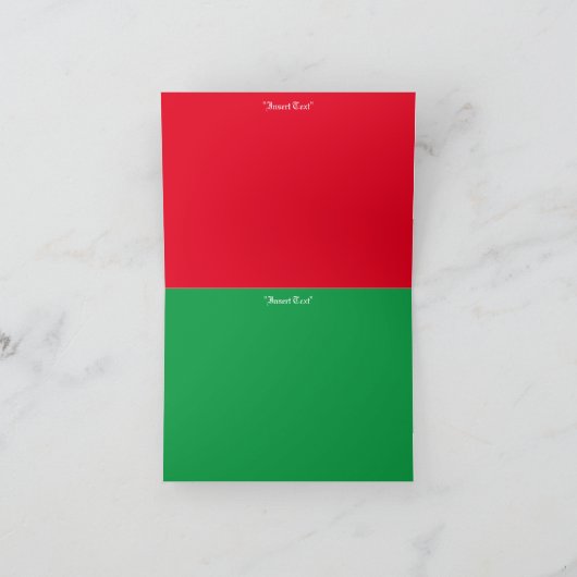 Kersttrein Feestdagen Kaart (Binnen)