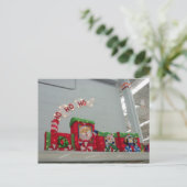 Kersttrein Feestdagenkaart (Staand voorkant)