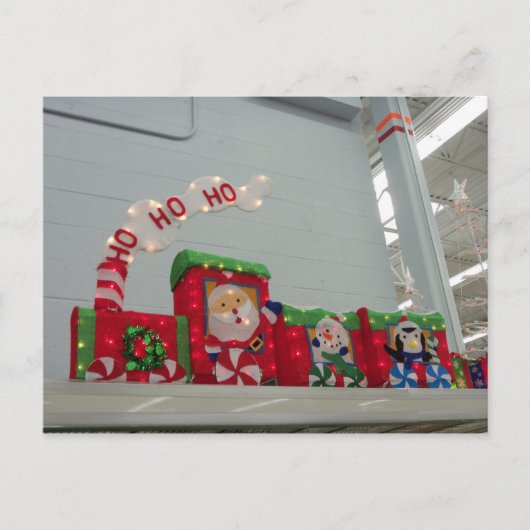 Kersttrein Feestdagenkaart (Voorkant)