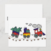 Kersttrein Feestdagenkaart (Voorkant / Achterkant)
