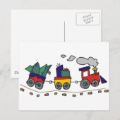 Kersttrein Feestdagenkaart (Voorkant / Achterkant)