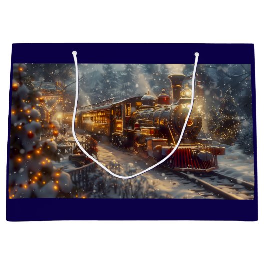 Kersttrein Groot Cadeauzakje (Voorkant)