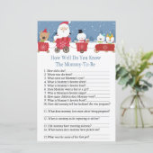 Kersttrein hoe goed je baby shower kent (Staand voorkant)