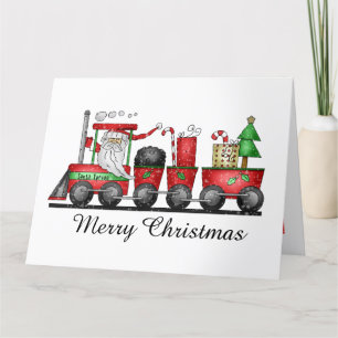 Kersttrein Holiday-briefkaart Bedankkaart