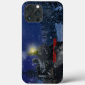 Kersttrein in de sneeuw Case-Mate iPhone case (Achterkant)