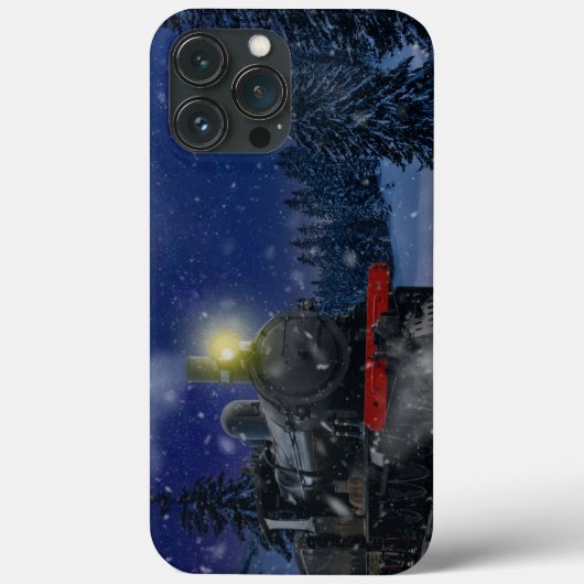 Kersttrein in de sneeuw Case-Mate iPhone case (Achterkant)