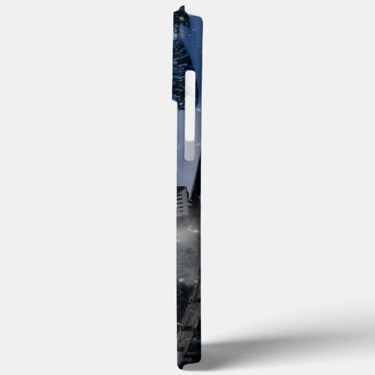 Kersttrein in de sneeuw Case-Mate iPhone case (Achterkant / Links)