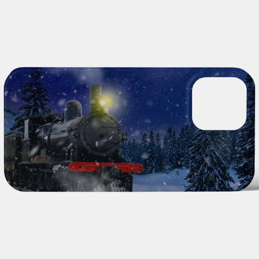 Kersttrein in de sneeuw Case-Mate iPhone case (Achterkant (horizontaal))