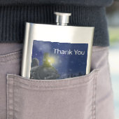 Kersttrein in de sneeuw flacon (Voorbeeld)