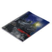 Kersttrein in de sneeuw notitieboek (Linkerzijde)