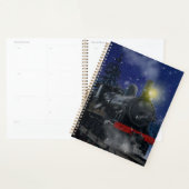 Kersttrein in de sneeuw planner (Display)