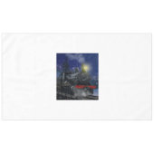 Kersttrein in de sneeuw tafelkleed (Voorkant (Horizontaal))