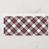 Kersttrein in Sneeuw Kerstcadeaubon Feestdagenkaart (Achterkant)