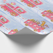 Kersttrein Inpakpapier (Hoek)