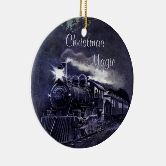  kersttrein keramisch ornament (Rechts)