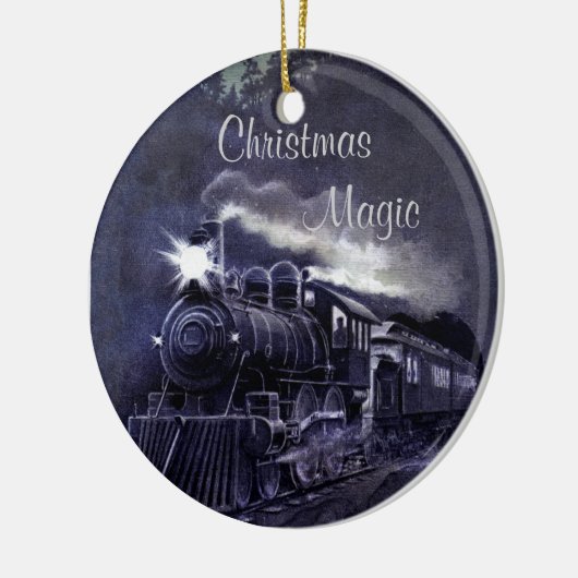  kersttrein keramisch ornament (Links)