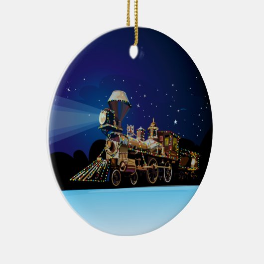 Kersttrein Keramisch Ornament (Rechts)