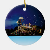 Kersttrein Keramisch Ornament (Voorkant)