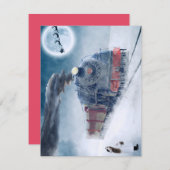 Kersttrein Kerstkaart (Voorkant / Achterkant)