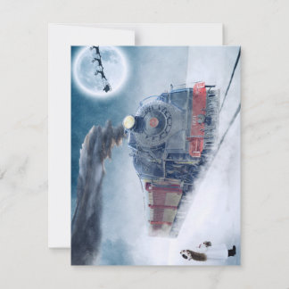 Kersttrein Kerstkaart