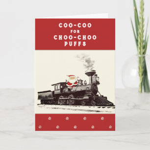 Kersttrein Kerstkaarten Feestdagen Kaart
